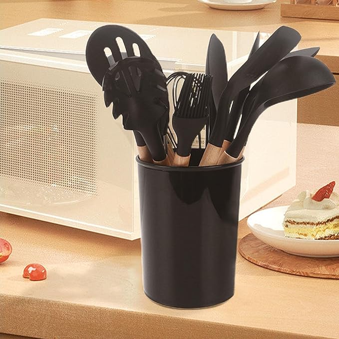 12 Pcs Cooking Utensils Set – Non-Stick Silicone Kitchen Tools in Dubai 🍳✨