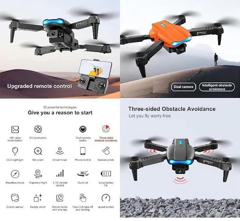 "E99 Drone Camera – Foldable HD Quadcopter with Dual Camera & WiFi in Dubai