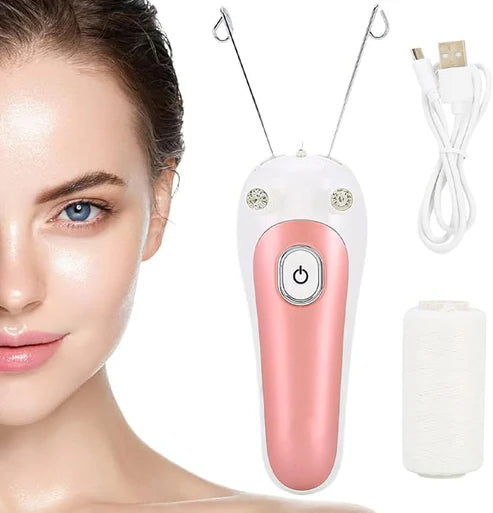 Electric Facial Hair Removal Threading Machine – Painless Face, Eyebrow & Upper Lip Epilator for Women UAE