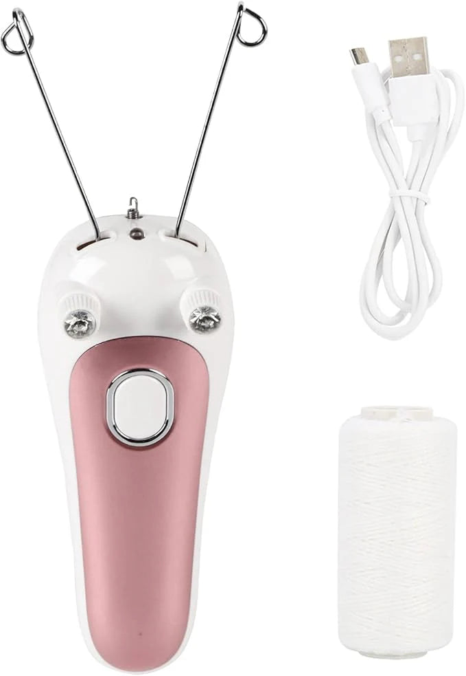 Electric Facial Hair Removal Threading Machine – Painless Face, Eyebrow & Upper Lip Epilator for Women UAE