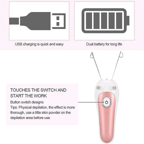 Electric Facial Hair Removal Threading Machine – Painless