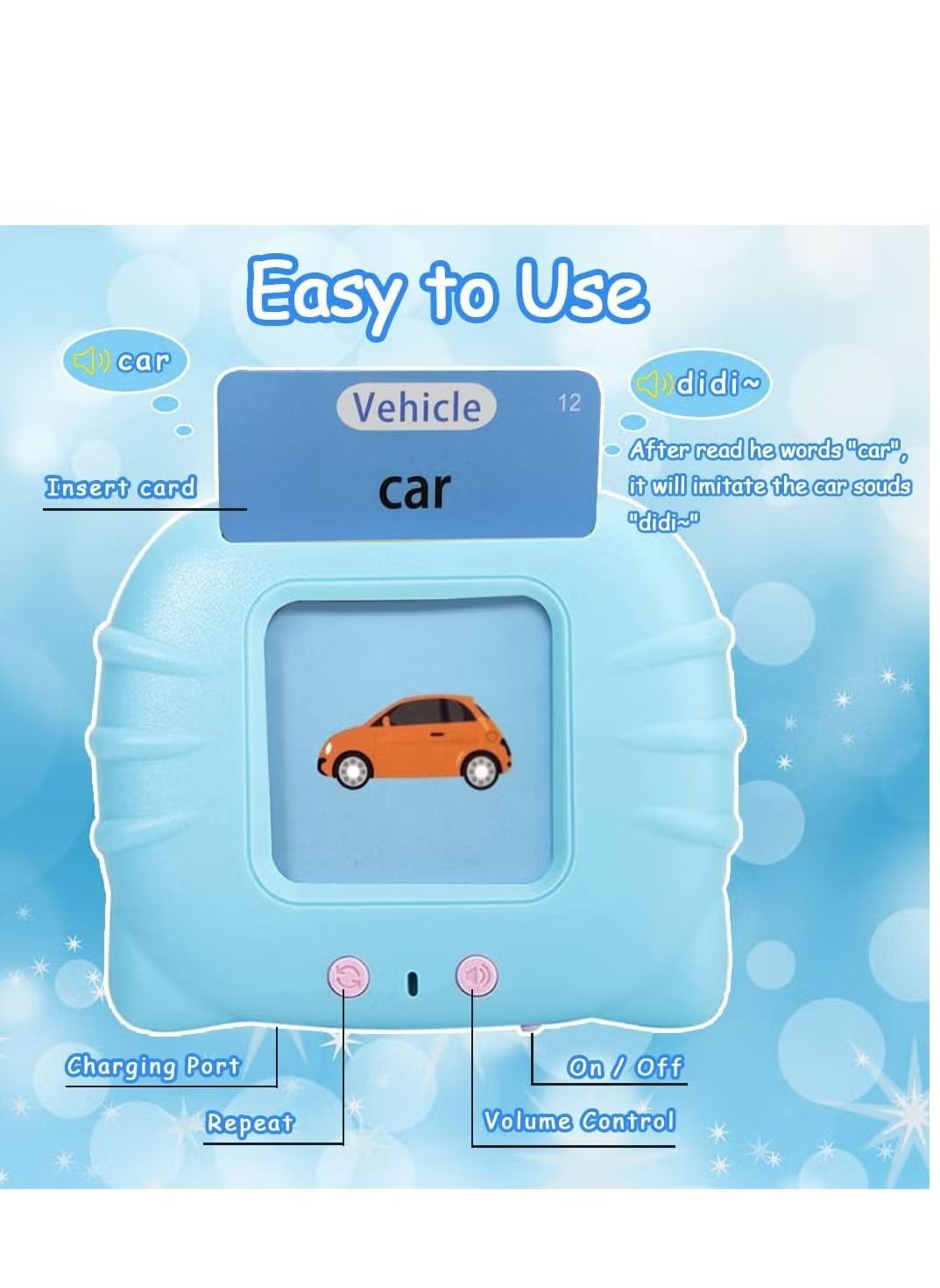 Educational Flash Cards for Kids – Early Learning Alphabet, Numbers & Shapes