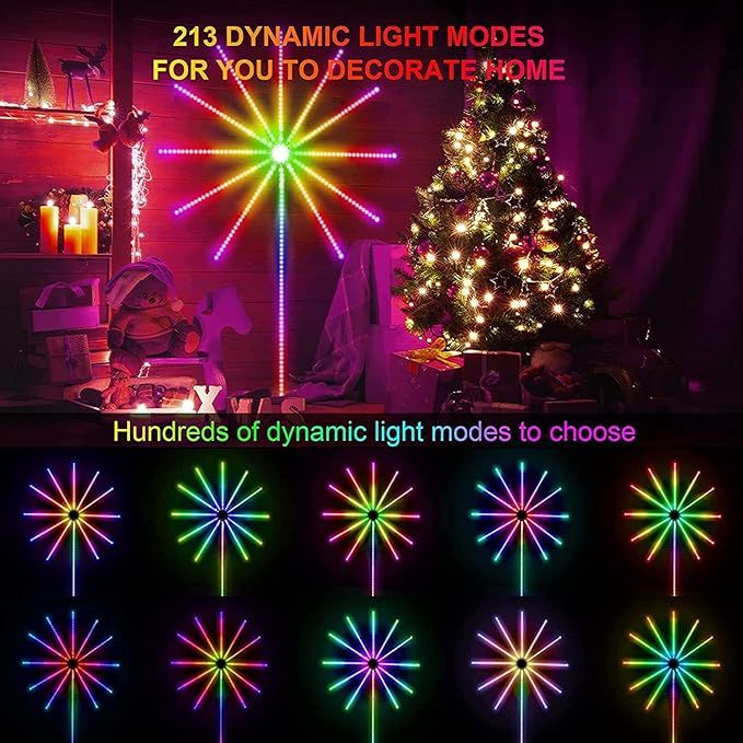 Smart Firework LED Lights 🎆 App & Remote Control RGB Decorative Lights – Indoor & Outdoor Dubai
