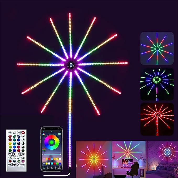 Smart Firework LED Lights 🎆 App & Remote Control RGB Decorative Lights – Indoor & Outdoor Dubai