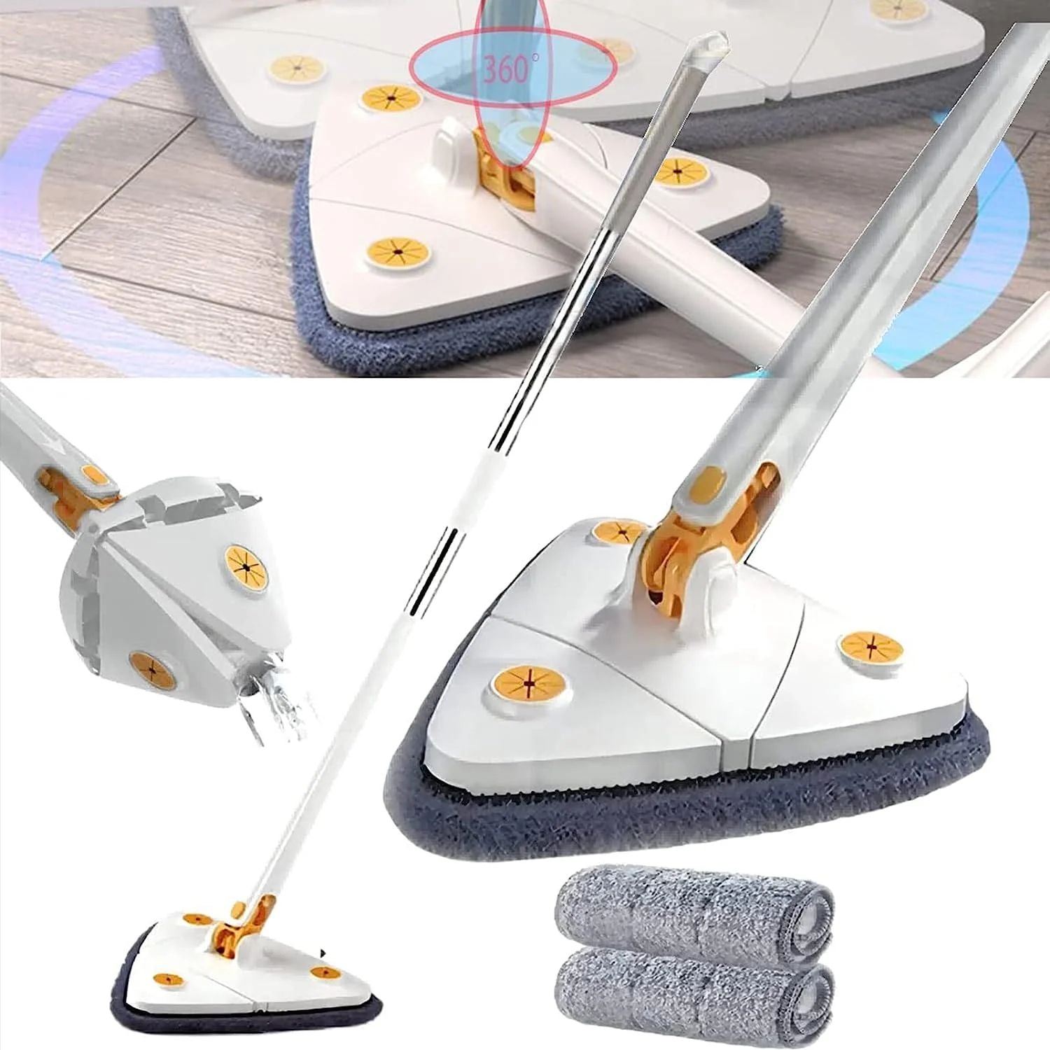 360° Rotating Adjustable Mop – Easy Cleaning Floor Mop