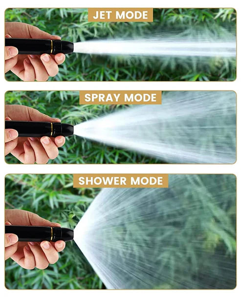 Portable Water Hose Nozzle – Adjustable High-Pressure Garden Sprayer for Cleaning & Watering