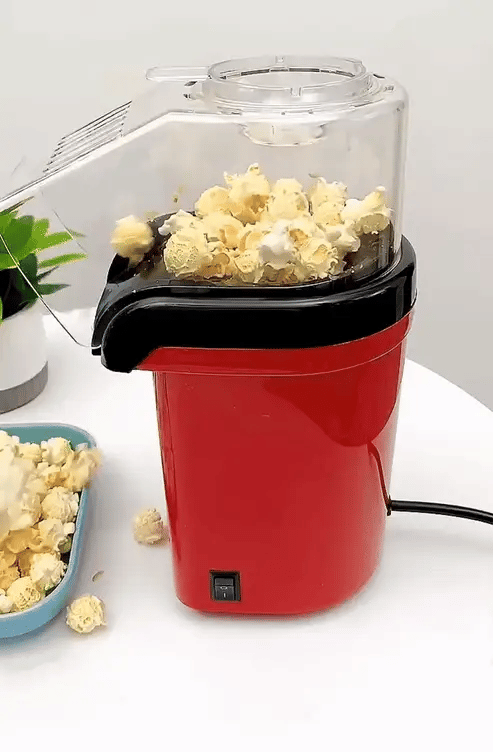 Mini Popcorn Machine – Portable Hot Air Popper for Home Snacks in Dubai 🍿✨