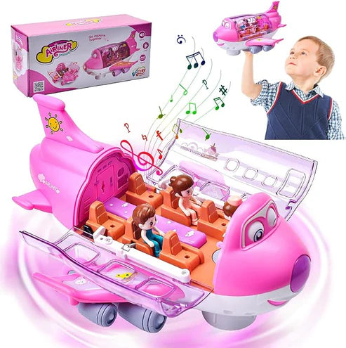 Rotating Electric Airplane Toy for Kids – Flashing Lights & Music in Dubai