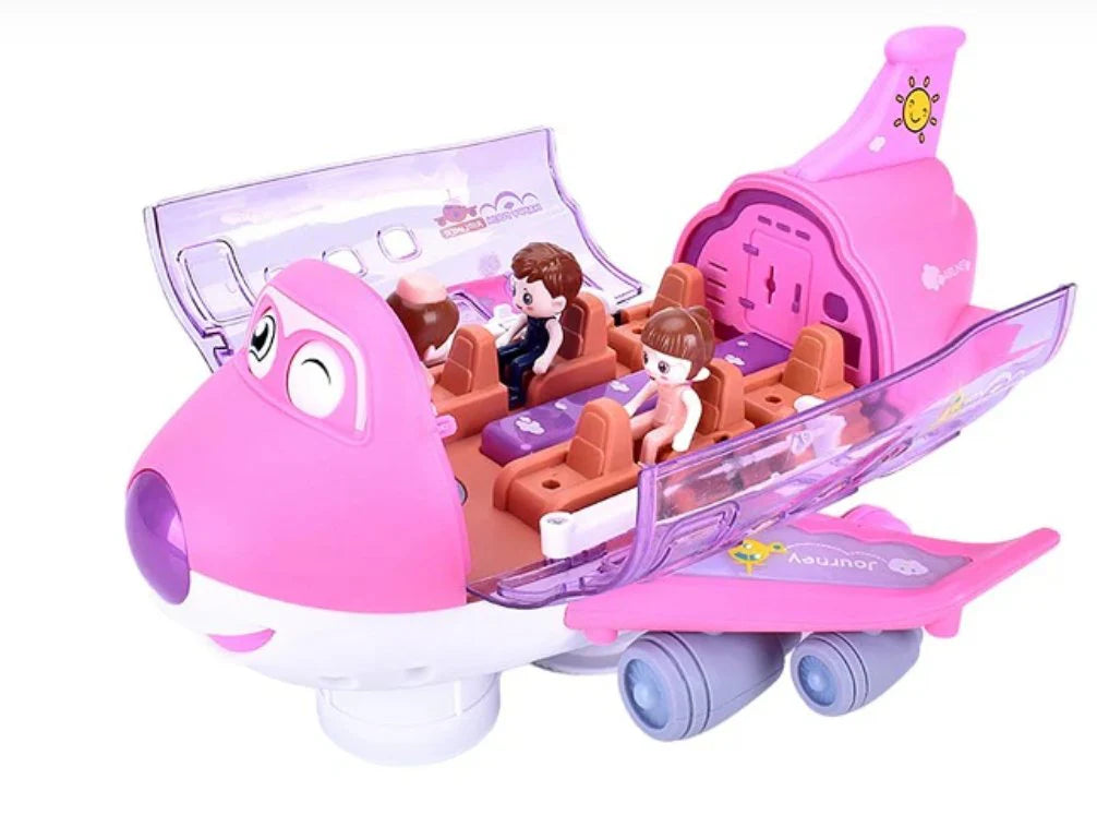 Rotating Electric Airplane Toy for Kids – Flashing Lights & Music in Dubai